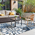 3x5 Washable Rug for Living Room Tropical Botanical Modern Floral Chenille Area - Image 3