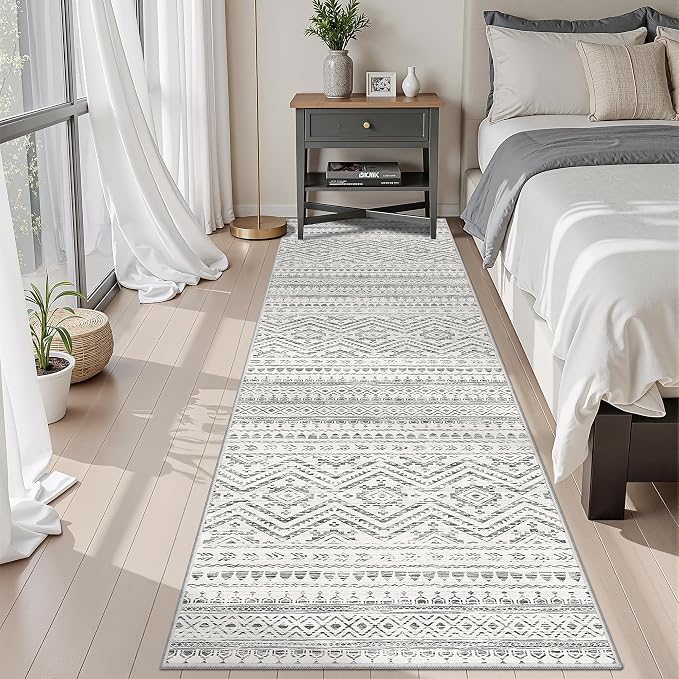Miukiki 2x10 Runner Rug Moroccan Washable Hallway Runner Rug Non Slip Indoor - Image 6
