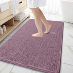 OLANLY Large Bathroom Rugs 59x35, Extra Soft Absorbent Chenille Bath Rugs by OLANLY