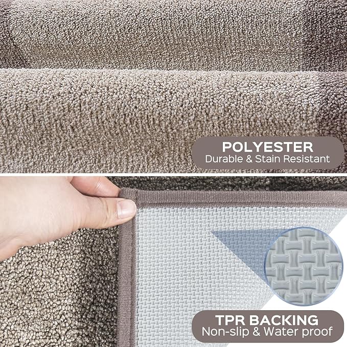 Washable Area Rug 48" x 48", Non Slip Kitchen Rug - Image 5