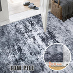 Round Area Rug for Living Room: 5 ft Washable Modern Abstract Soft Thin Rug - Image 7