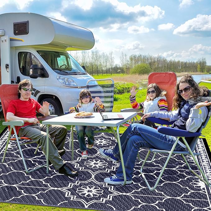 6x9Ft Outdoor Rug, Solar Powered Outdoor Rug - Image 5