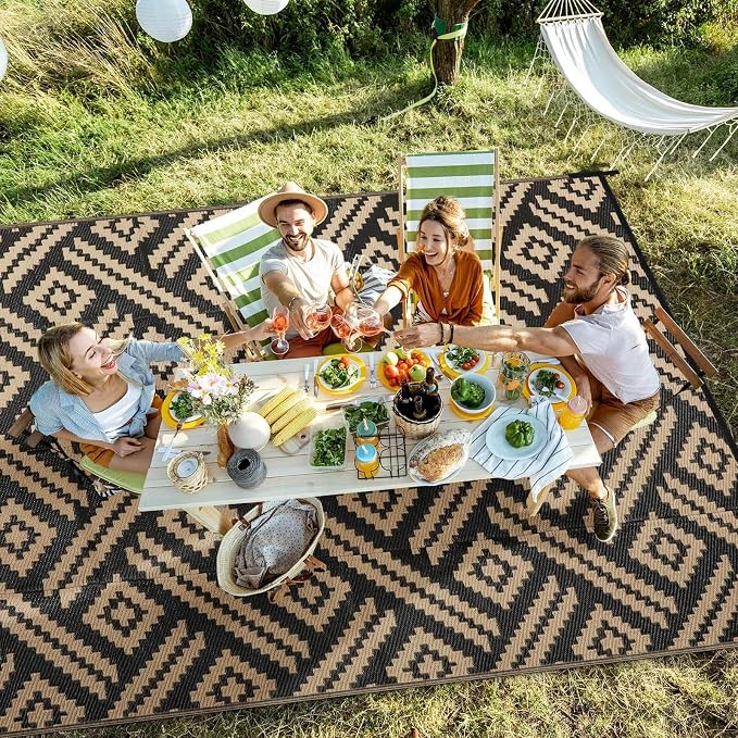 Outdoor Rugs Patio Camping Waterproof - Image 2
