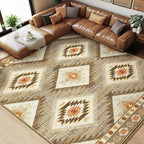 BESTSWEETIE Area Rug 9x12 Machine Washable Non-Slip Low Pile Print Pattern - Image 7