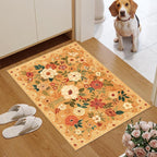 DUKINO 2x3 Rugs for Entryway, Floral Indoor Washable Door Mat, Non Slip Boho - Image 3