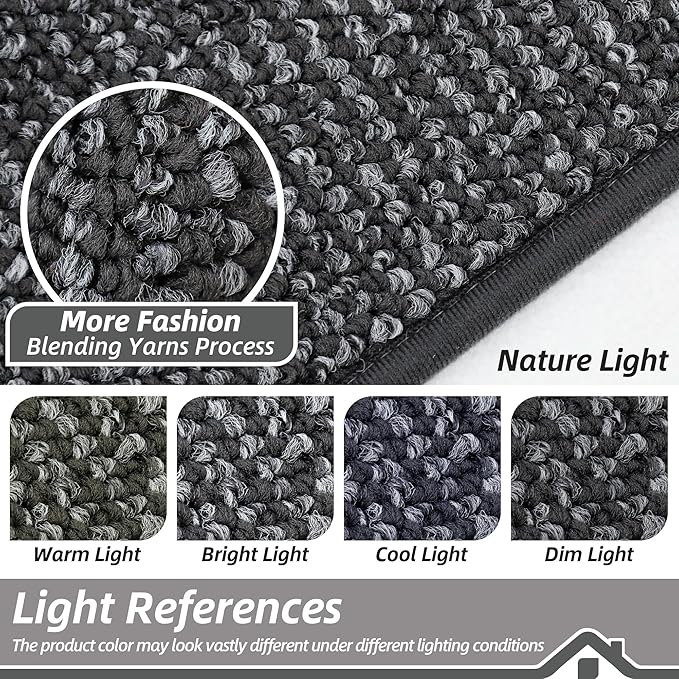 BEQHAUSE Dirt Trapper Door Mat 48" x 72", Non-Slip Washable Doormats Entrance - Image 5
