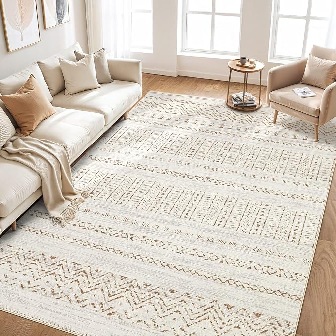 cotiled 5x8 Area Rugs Living Room Rug: Washable Boho Rugs - Image 7