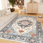 CAPALOCA Machine Washable Rugs Nursery Rug 6x9 Cute Girl Non Slip Low Pile by CAPALOCA
