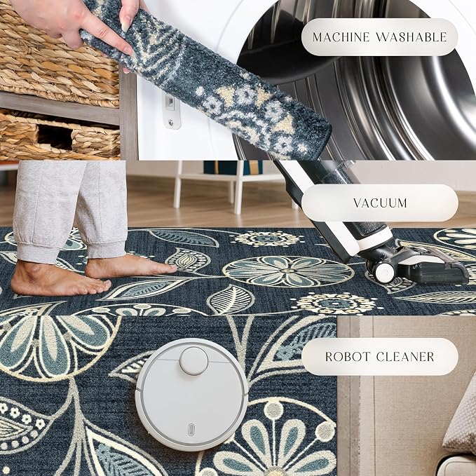 Maples Rugs Reggie Floral Runner Rug - Image 8