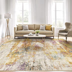 10X12 Area Rugs Living Room: Washable Large Abstract Modern Soft Stain - Image 5