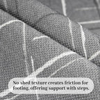 Gray Runner Rug Ultra Non-Slip 2x10 Long Hallway Rugs Washable Modern Tear and - Image 4