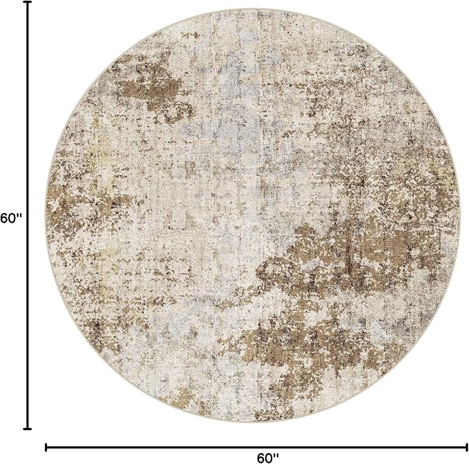 5ft Round Area Rug Living Room Rugs - Image 2