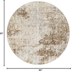 5ft Round Area Rug Living Room Rugs - Image 2