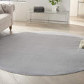 Nourison Home Nourison Essentials Silver Grey 8' x Round Area Rug by NourisonHome