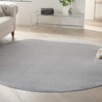 Nourison Home Nourison Essentials Silver Grey 8' x Round Area Rug by NourisonHome