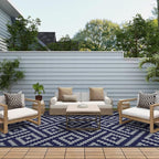 GENIMO Outdoor Rug for Patio Clearance, Reversible Plastic Straw Rugs for RV - Image 4