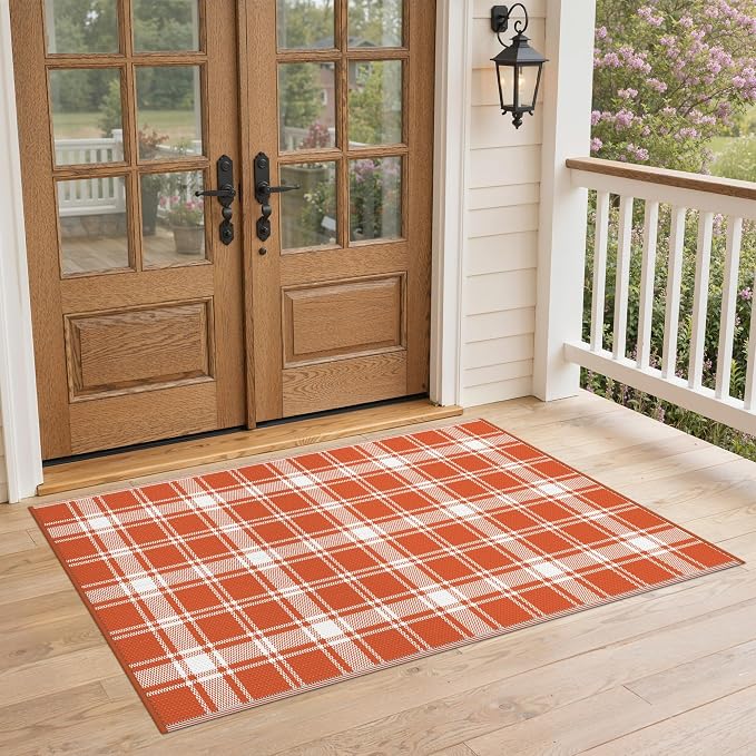 GENIMO Waterproof Outdoor Rug for Patio Clearance, Lightweight RV Camping Mat - Image 5