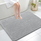 OLANLY Large Bathroom Rugs 40x32, Extra Soft Absorbent Chenille Bath Rugs by OLANLY