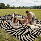 Smiry Outdoor Rug 5x8 ft, Waterproof Reversible Plastic Straw Rugs, Outdoor - Image 4