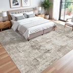 11x11 Square Area Rug for Living Room–Washable Non-Slip Soft Large Rug for - Image 2
