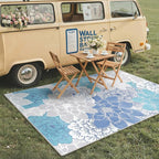 GENIMO Indoor Outdoor Area Rug 9'x12', Machine Washable Rugs - Image 3