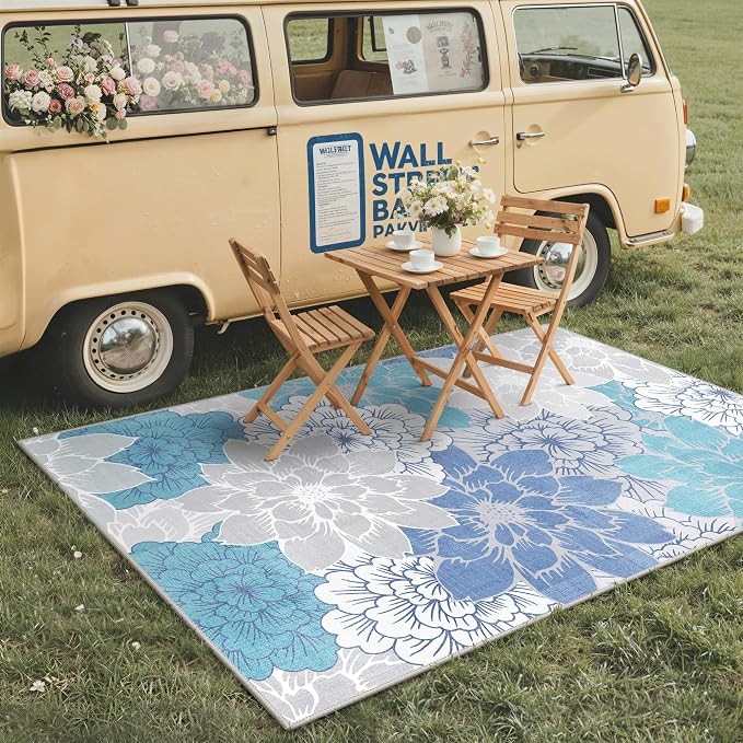 GENIMO Indoor Outdoor Area Rug 8'x10', Machine Washable Rugs - Image 3