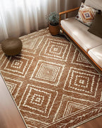 BESTSWEETIE Area Rug 4x6 Rug Machine Washable Non-Slip Low Pile Print Pattern - Image 5