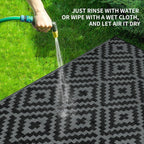 Outdoor Patio Plastic Straw Rug - Image 5
