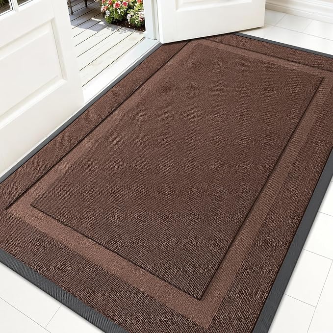 OLANLY Front Door Mat Indoor Outdoor Entrance, Waterproof All-Season, by OLANLY