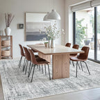 Soalmost 7x10 Area Rug for Living Room Washable Abstract Vintage Soft Thin - Image 3