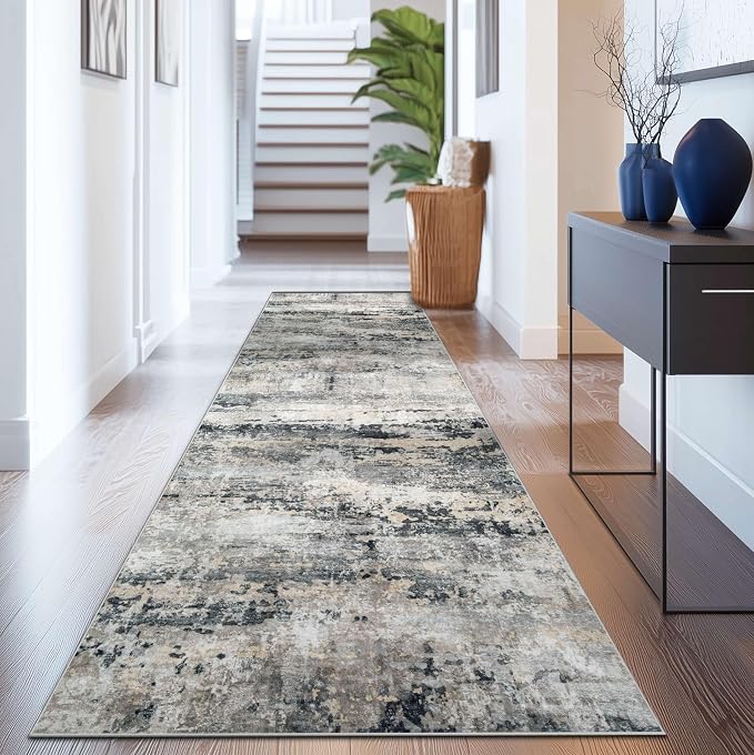 pmtsns Area Rugs 2x8 Runner Rug: Washable Hallway Rug Modern Abstract Neutral - Image 6