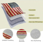 Vintage American Flag Area Rugs 5x7 Washable Area Rugs - Image 4
