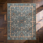 jinchan Zenith Floral 5x7 Area Rug Soft Low-Pile Living Room Rug Machine - Image 8