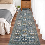 Washable 2x8 Hallway Runner Rug: Vintage Water-Resistant Kitchen Entryway Rug - Image 3