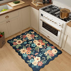 DUKINO 2x3 Entryway Rug, Floral Washable Indoor Door Mat - Image 5