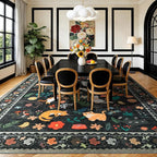 LIANLAM 8x10 Cat Lover's Area Rug, Washable Large Rug - Image 3