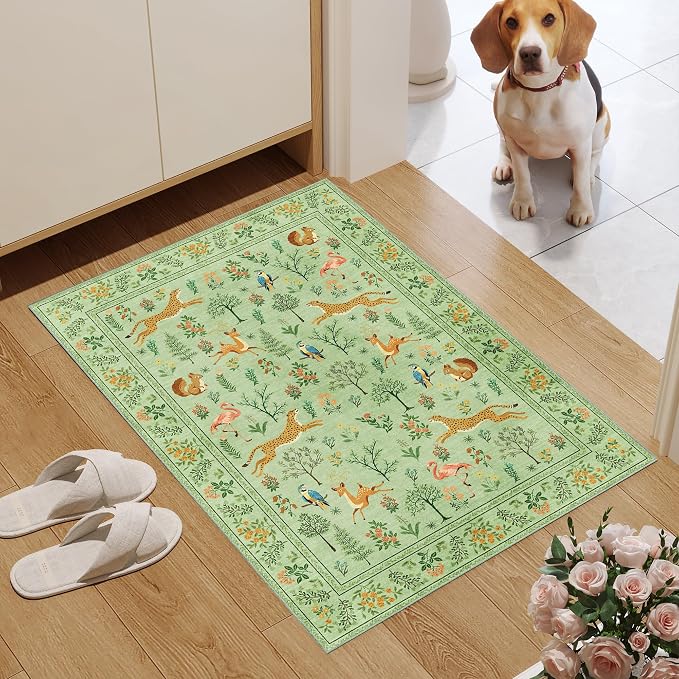 DUKINO 2x3 Rug, Washable Animal Rugs - Image 3