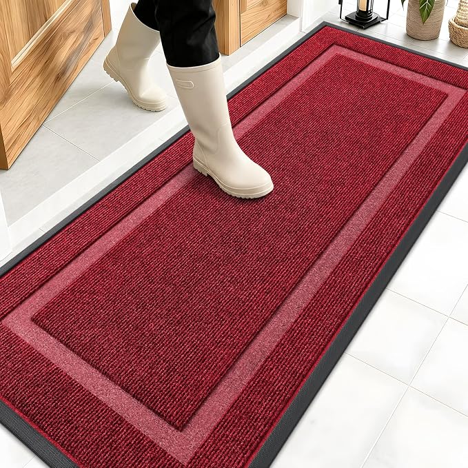 OLANLY Front Door Mat Indoor Outdoor Entrance, Waterproof All-Season, by OLANLY