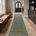 GENIMO Floral Washable Runner Rug 2’6” x 10’, Non-Slip Long Hallway Carpet - Image 4
