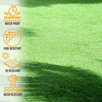 Ottomanson Artificial Turf Golf Hitting Mat 3' x 6' Indoor/Outdoor Waterproof - Image 3