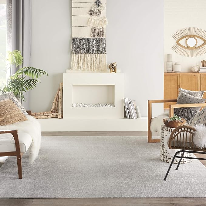 Nourison Home Nourison Essentials Silver Grey 7' x 10' Area Rug - Image 3