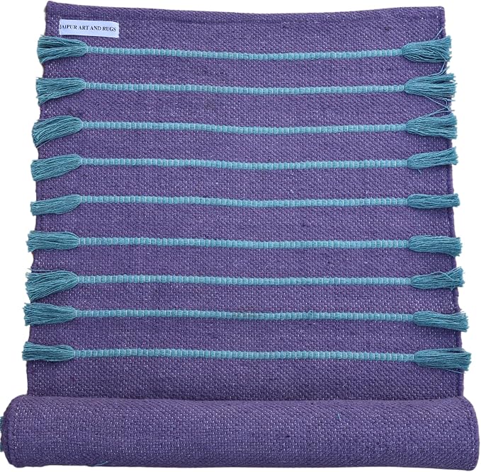 Jaipur art & Rugs Organic Cotton Yoga Mat by JAIPURARTANDRUGS