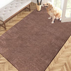 PURRUGS Easy Care Area Rug 4ft x 6ft, Non-Slip Machine Washable Entryway Rug by PURRUGS
