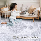 XLUEZ Area Rug 10x12 Living Room Rugs, Machine Washable Vintage Distressed - Image 4