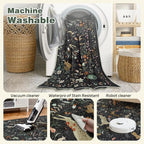 5x7 Area Rugs Washable Rug: Boho Living Room Rug Soft Non-Slip Low Pile Carpet - Image 4