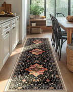 RELEANY Area Rugs Runner 2'x8' Washable Non-Slip, Floral Vintage Distress - Image 3