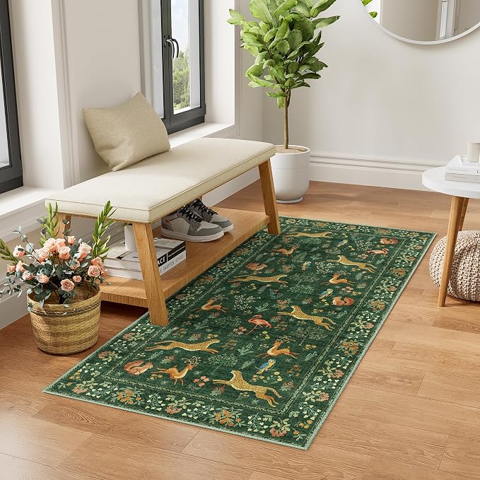 DUKINO 2x4 Rug for Hallway, Washable Kitchen Runner Rug - Image 3