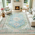 Lofus Vintage Living Room Rugs 8x10, Soft Machine Washable Area Rug by Lofus