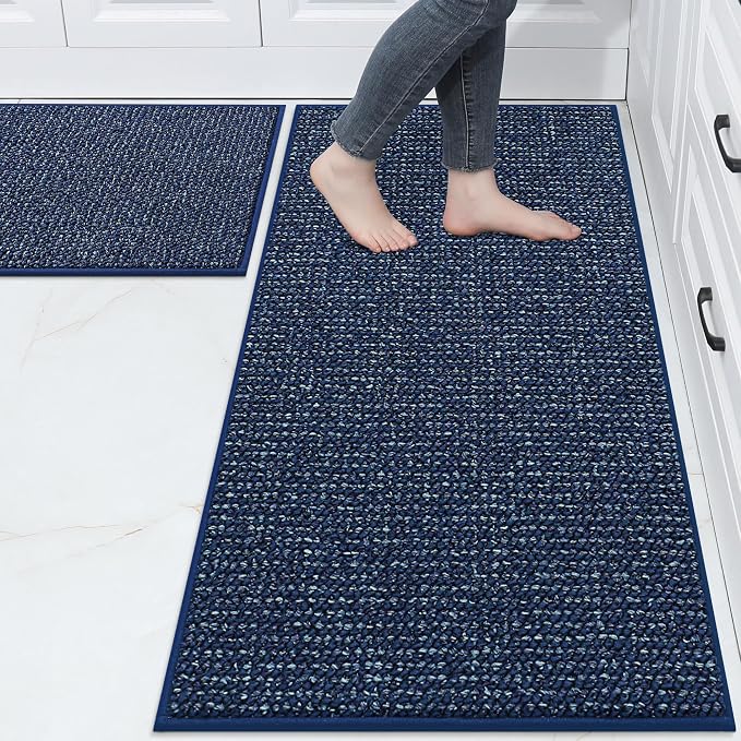 BEQHAUSE Kitchen Rugs and Mats 2PCS, Non-Slip Kitchen Mats by BEQHAUSE