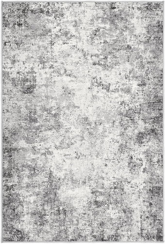 UERMEI 2x3 Entryway Area Rug: Washable Neutral Modern Abstract Small Rug - Image 7